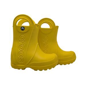 Crocs Yellow Handle It Rain Boot Kids Size Toddler 6